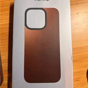 Nomad Mag Leather Back Phone Case iPhone 16 Pro